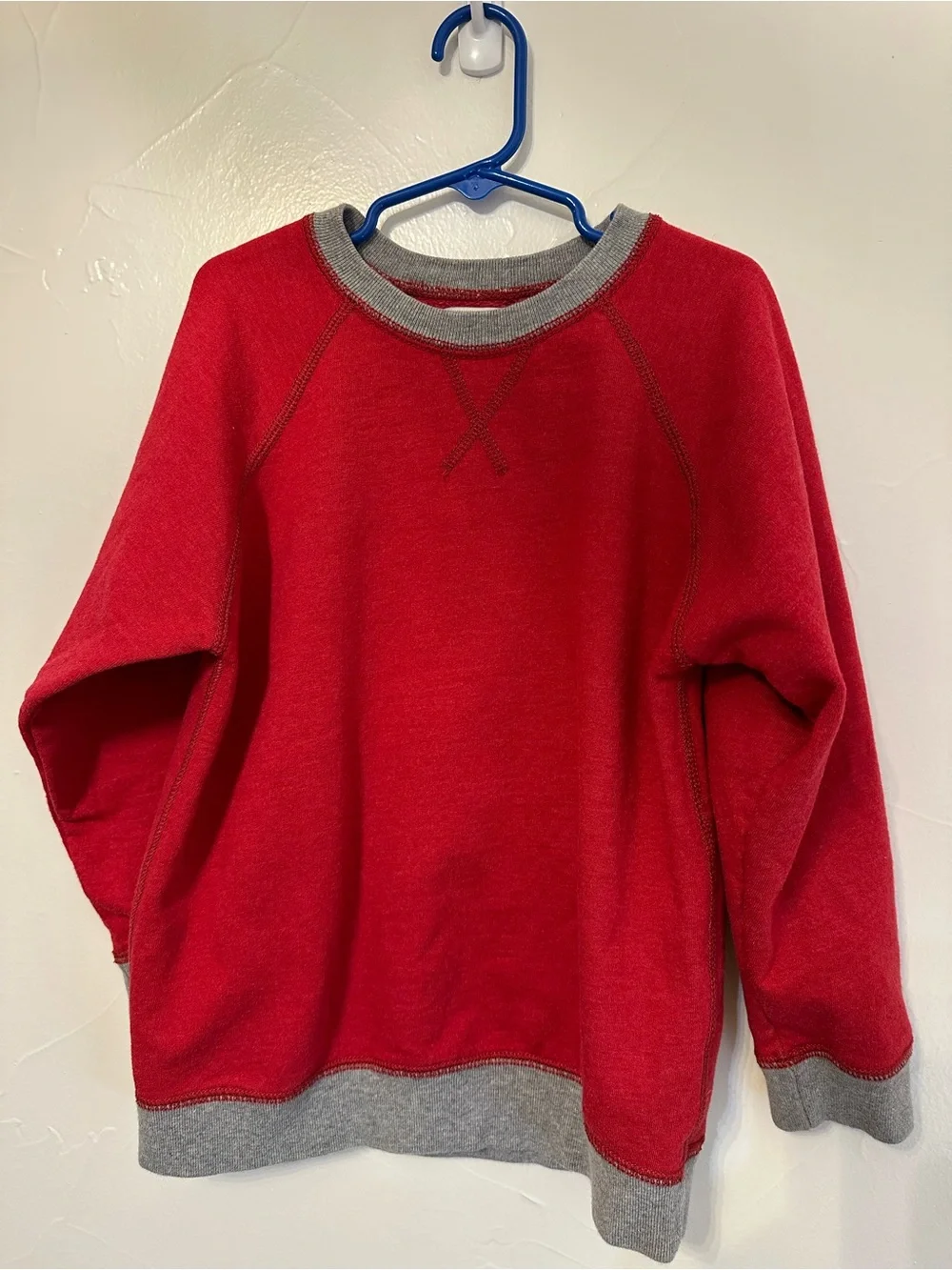 The Children's Place Red Sweatshirt with Gray Trim